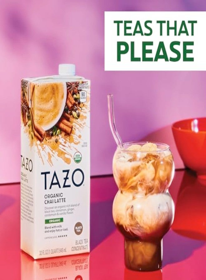 TAZO Organic Chai Latte Concentrate, Hot or Iced Black Tea, Easy-to-Serve, Everyday Lattes and Mocktails, 32 oz Carton (Pack of 2) - Image 2
