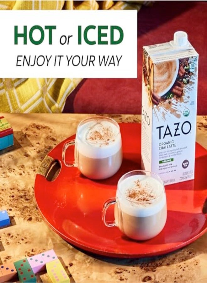 TAZO Organic Chai Latte Concentrate, Hot or Iced Black Tea, Easy-to-Serve, Everyday Lattes and Mocktails, 32 oz Carton (Pack of 2) - Image 4