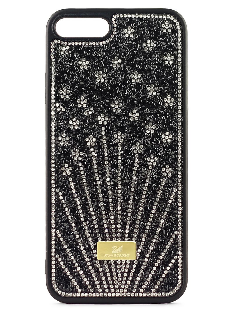 Case For iPhone 7/8 Plus Case Glitter Sparkle Diamond Crystal Bling Case with Bling Ultra Thin Lightweight Full Body Shockproof Anti-Scratch Protective Cover (Black)
