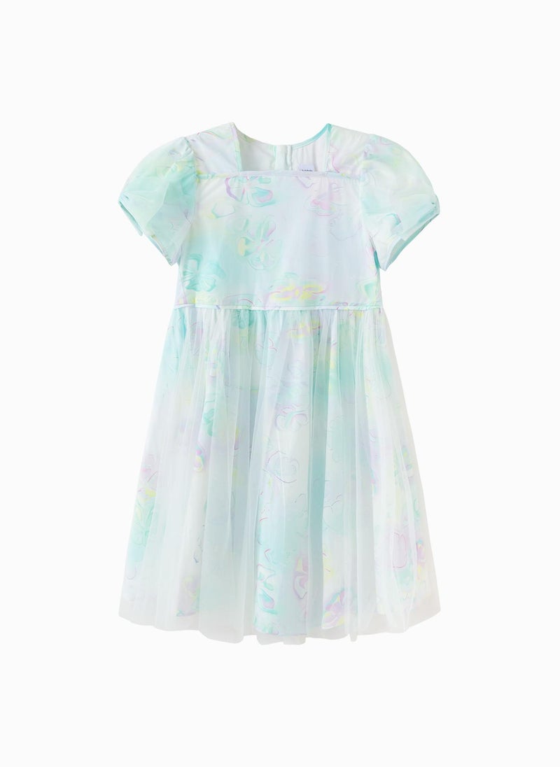 Balabala Floral Tulle Dress - Image 1