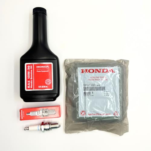 KINDZA Genuine Tune up kit for Honda GCV135 GC160 GCV160 GCV190 GC135 Lawn Mower HRR216 HRC216 HRT216 HRX217 F220 WN20 w/Motor Oil Genuine 17211-ZL8-023 Air Filter Spark Plug 98079-55846 - Image 4
