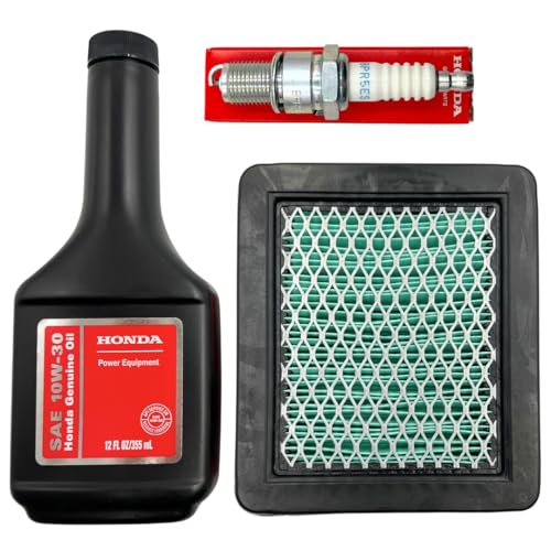 KINDZA Genuine Tune up kit for Honda GCV135 GC160 GCV160 GCV190 GC135 Lawn Mower HRR216 HRC216 HRT216 HRX217 F220 WN20 w/Motor Oil Genuine 17211-ZL8-023 Air Filter Spark Plug 98079-55846 - Image 2