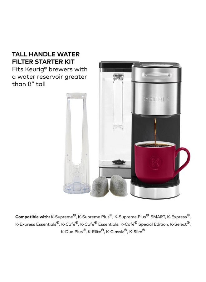كيوريج مجموعة بدء تشغيل فلتر المياه بمقبض طويل من Keurig، تأتي مع مقبض ومرشحين بديلين للمياه، متوافقة مع ماكينات قهوة Keurig المحددة - Image 3