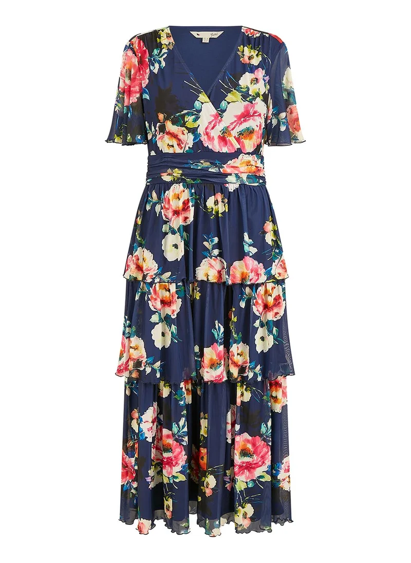 Yumi Floral Tiered Maxi Dress