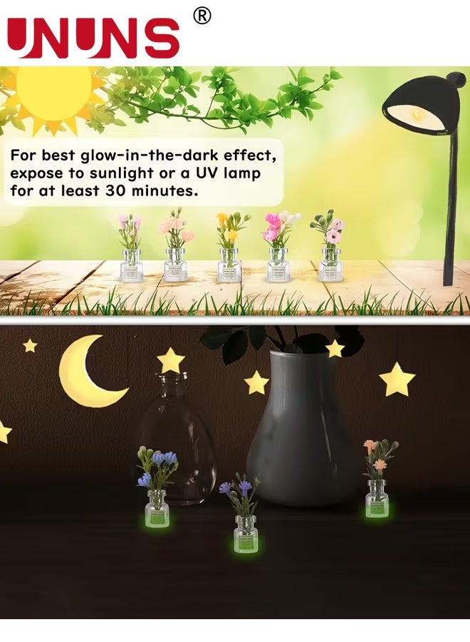 UNUNS Fridge Magnets,8pcs Vase Fridge Magnets Set,3D Flower Pot Magnets,Refrigerator Magnets,Strong Non Scratch for Fridge,Decoration for Fridge Locker Office Kitchen - Image 3