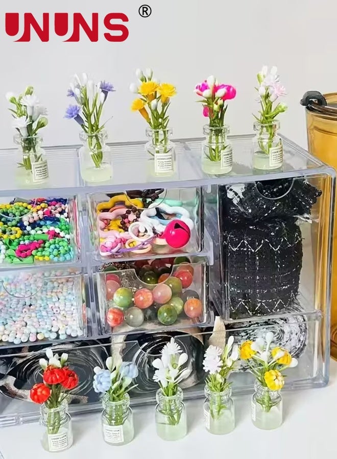 UNUNS Fridge Magnets,8pcs Vase Fridge Magnets Set,3D Flower Pot Magnets,Refrigerator Magnets,Strong Non Scratch for Fridge,Decoration for Fridge Locker Office Kitchen - Image 4