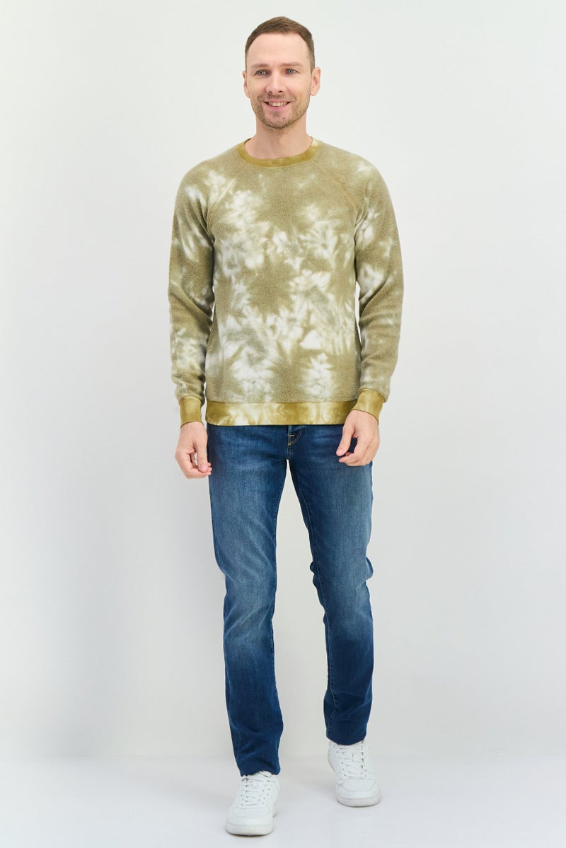 Feat Men Crew Neck Tie Dye Long Sleeves Sweatshirt, Multicolor - Image 3