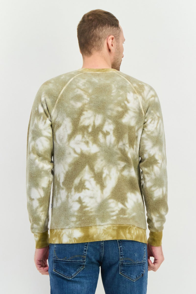 Feat Men Crew Neck Tie Dye Long Sleeves Sweatshirt, Multicolor - Image 2