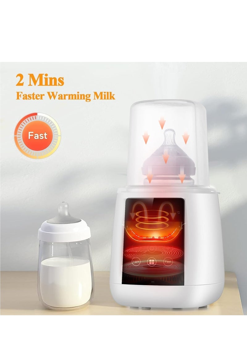 0TO1 TECH Baby Bottle Warmer, Fast Baby Milk Warmer with Accurate Temperature Control for Breastmilk or Formula,Breastmilk Warmer, 48H Thermostat, with Defrost, Night Light, Heat Baby Food Jars Function - Image 3