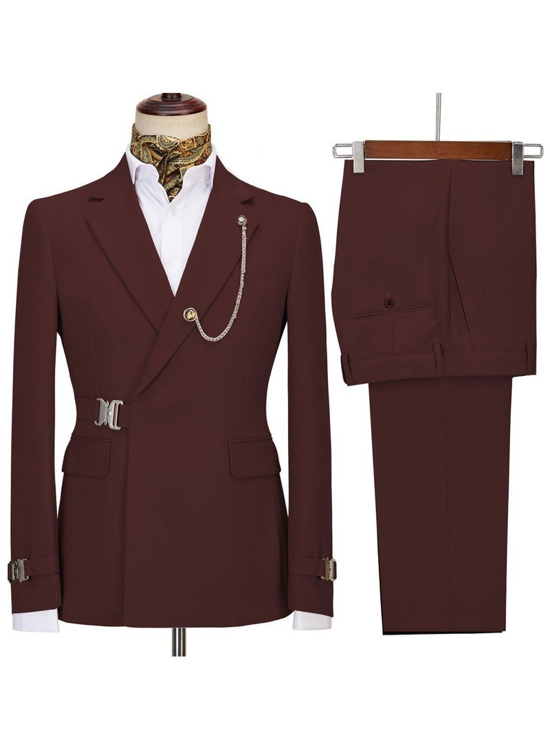 KUYING New Fashionable Men's Two-Piece Suit Set  - Image 1