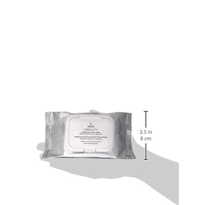 IMAGE Skincare, I BEAUTY Refreshing Facial Cleansing Wipes, Effectively Cleanse and Remove Makeup with Cucumber and Aloe Vera, 30 Count - Image 5