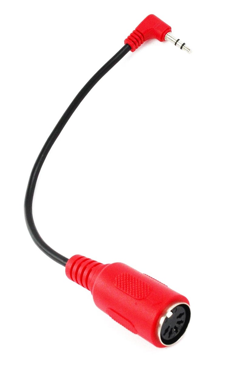 ZAWDIO MIDI to TRS 3.5mm Breakout Cable Right Angle Adapter for: Arturia, Novation, 1010music - MX4, Beatstep Pro, Keystep, Circuit, Launchpad Pro MK2 - Image 1