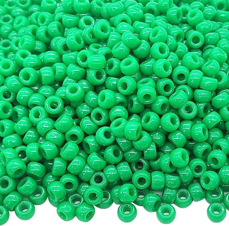 كابسترو 1000 قطعة من خرز الأكريليك الأخضر النعناعي الكبير مقاس 6 × 9 مم لصنع المجوهرات والحرف اليدوية والأساور والقلائد وخرز الشعر - مجموعة خرز بالجملة للأطفال والكبار - Image 1