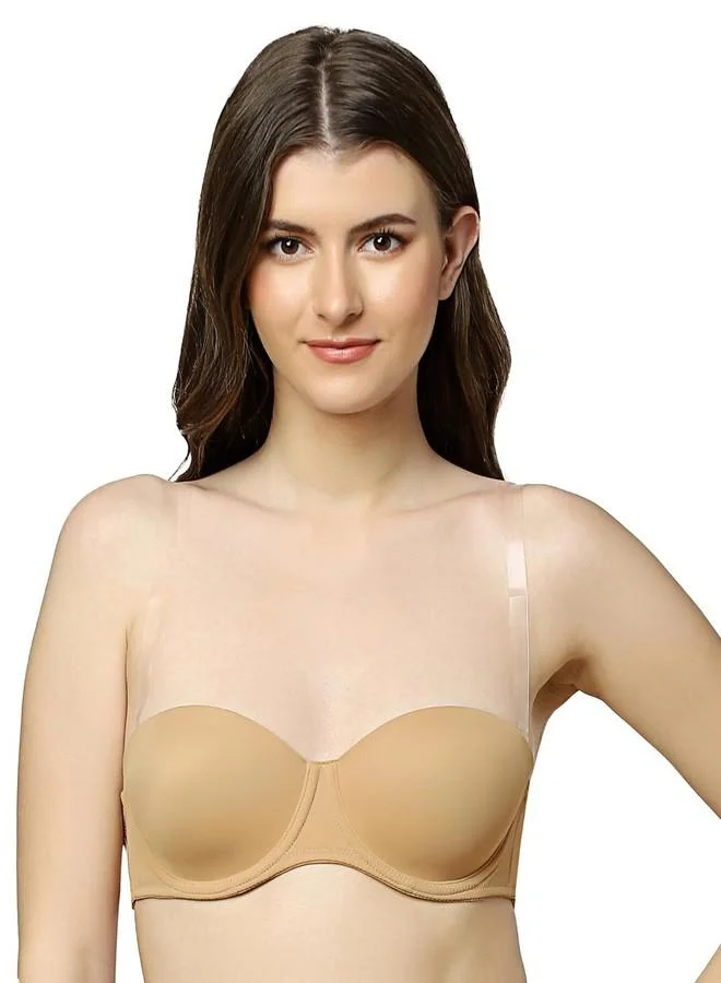 ترايامف Triumph Fashion 147 Modern Wired Half Cup Padded Detachable T-Shirt Bra Beige