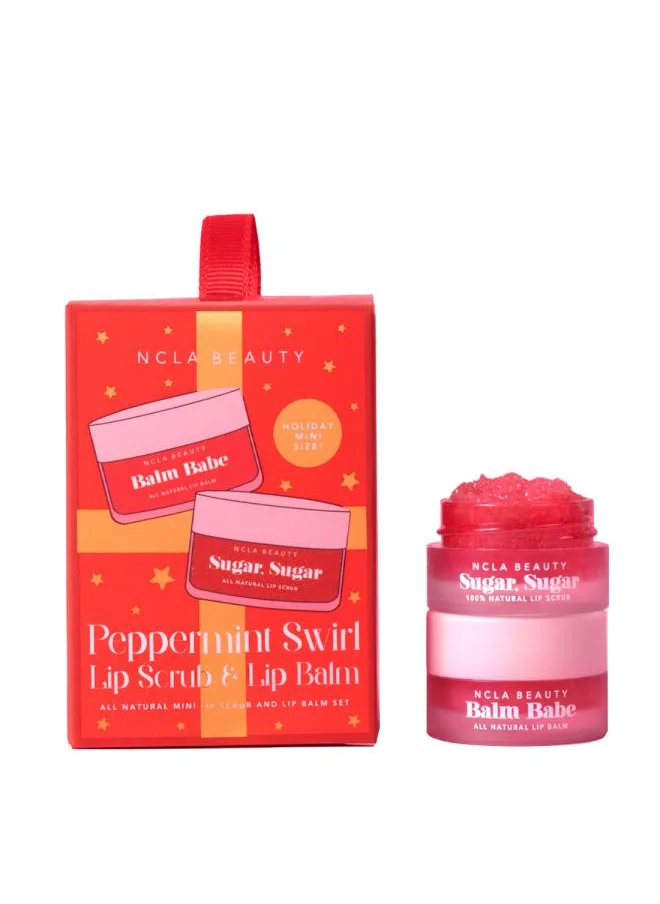 إن سي إل إيه Peppermint Swirl Lip Scrub & Lip Balm Ornament Set
