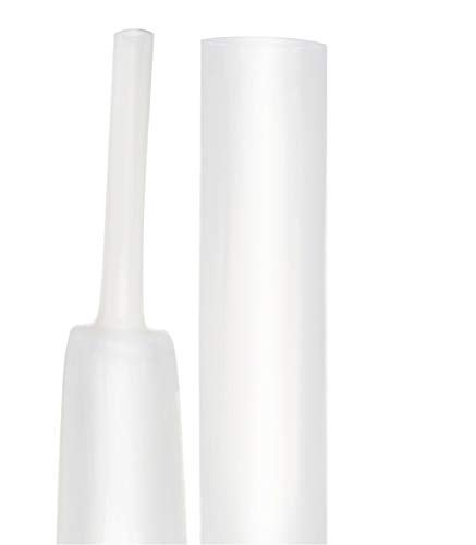OLIREXD Heat Shrink Tubes, Dual Wall Heat Shrink Tubing 3:1 Ratio Heat Activated Adhesive Glue Lined Marine Shrink Tube Cable Sleeving Wrap Protector Transparent 4Ft Dia(3/4” (19.1mm)) - Image 1