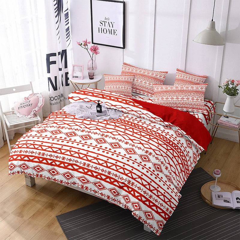 Bedding Three-Piece Christmas Series 3D Digital Printing Polyester Brushed Quilt Cover Bed Sheet One-Piece Delivery - Image 1