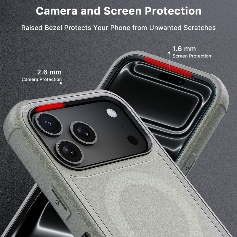 M MYBAT PRO for iPhone 17 Pro Max Case with Belt Clip Holster, Maverick Series 17 Pro Max Case[Compatible with Magsafe] w/Screen Protector,Anti-Drop,with 360Â°Rotating Kickstand,Heavy Duty Protection - Image 4