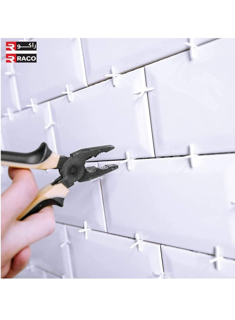 RACO 100PCS Tile Spacers,Decorative Tile,Plastic Cross Tile Gasket,Slab Spacers, for Tile Fixing Mat Road Mat Garden Slab Tile Leveling  - Image 3