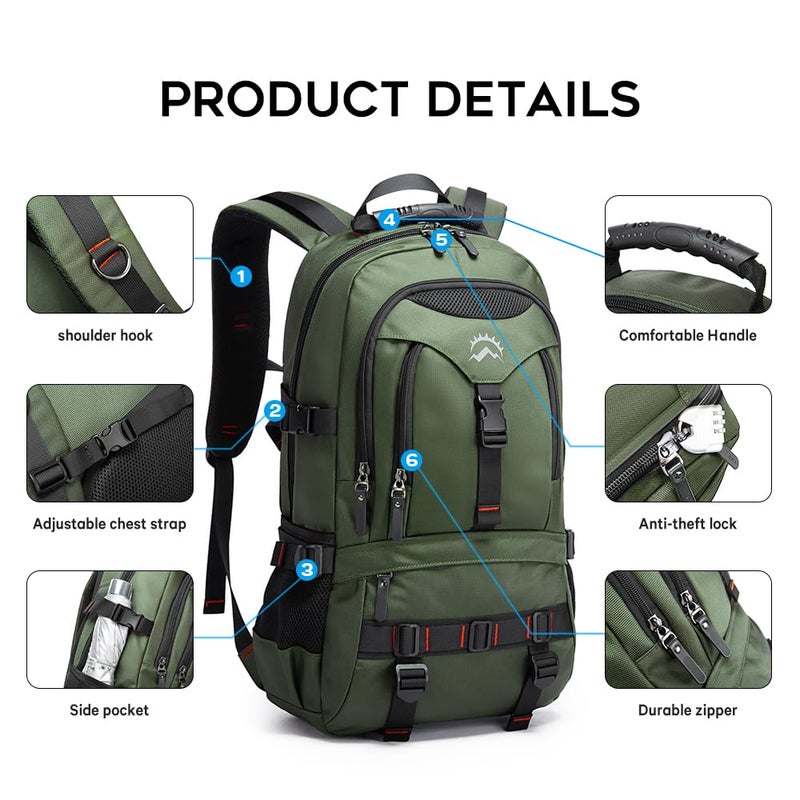 KAKA Travel Backpack Fight Approved with 17.3 inch Laptop Lackpack Compartment Outdoor Duffle Bag for men and women - Image 4