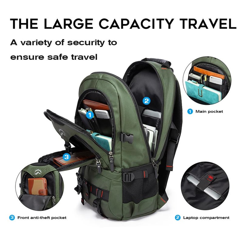 KAKA Travel Backpack Fight Approved with 17.3 inch Laptop Lackpack Compartment Outdoor Duffle Bag for men and women - Image 3