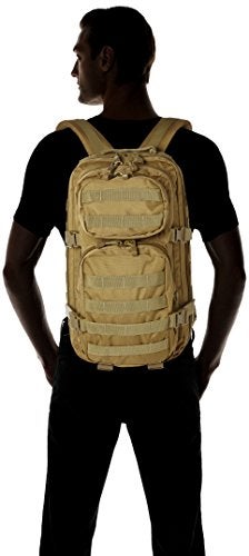 Mil-Tec Unisex Assault Pack - Rugged Durable Lightweight Ergonomic Versatile Tactical Outdoor Camping Hiking Backpack with Adjustable Padded Shoulder Straps & MOLLE Loops, Coyote, 20L - Image 2