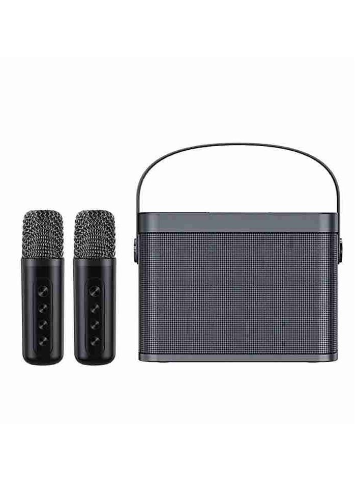 ELTRAZONE Karaoke Machine with 2 Wireless Microphones – Portable 60W Bluetooth Speaker for Adults & Kids, Perfect for Parties, Events, Weddings, Meetings, & Home Entertainment – Black - Image 2