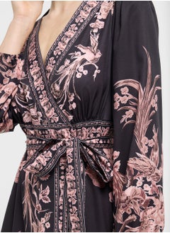 ELLA Printed Wrap Dress  - Image 3