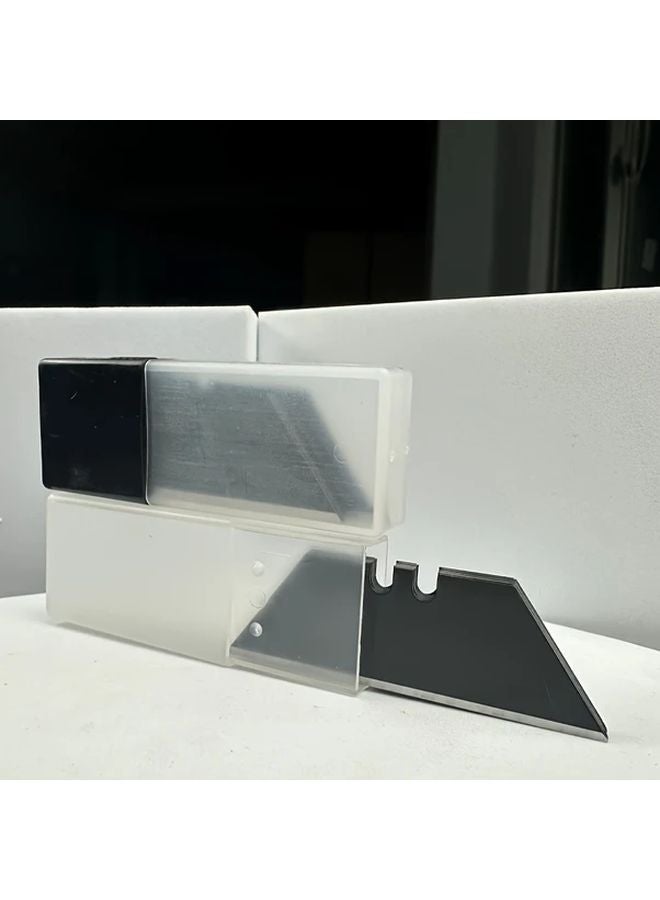Heavy Duty Trapezoid Blades 20 Pieces Ultra Sharp Rust Proof Manual Retractable Design - Image 2