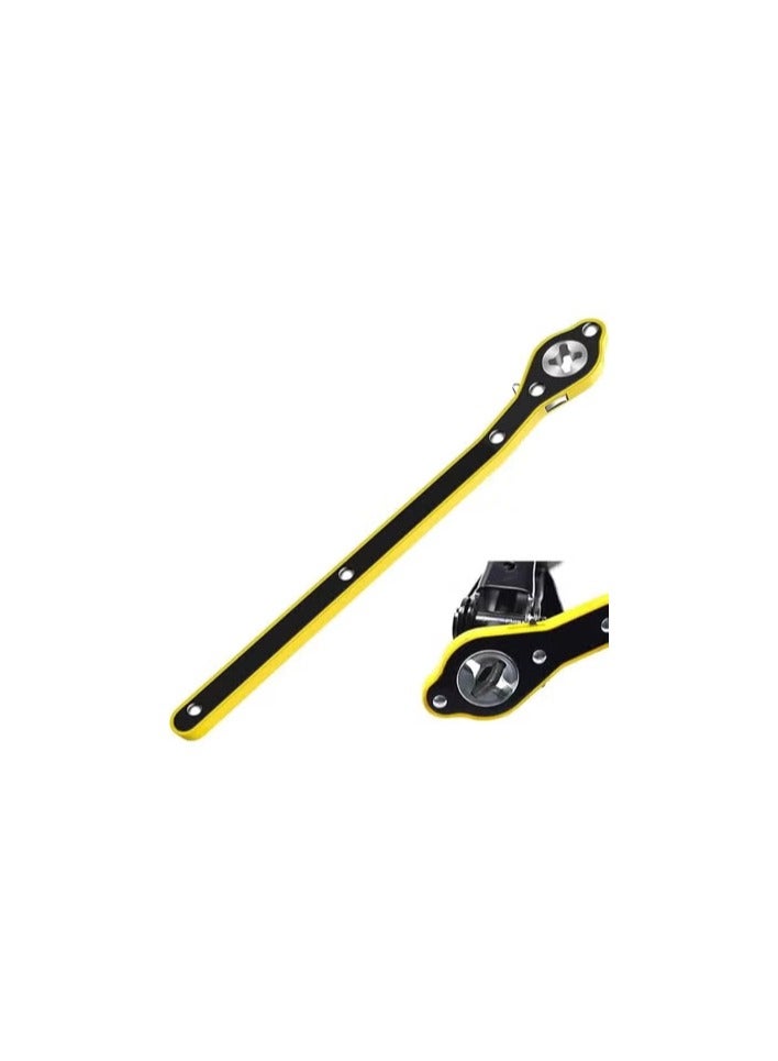 كوريك احترافي مع مفتاح – قدرة 1.5 طن – أداة موفرة للمجهود لتغيير إطارات السيارات والرافعات المقصية اليدوية - Image 2