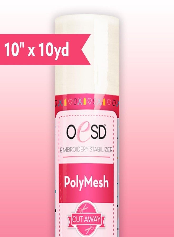 OESD Polymesh Cut Away Embroidery Stabilizer 10" x 10 Yd Roll - Image 2