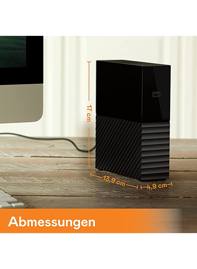 WD Western Digital WD 8TB My Book Desktop External Hard Drive, USB 3.0 - WDBBGB0080HBK-NESN, Black 8 TB - Image 3
