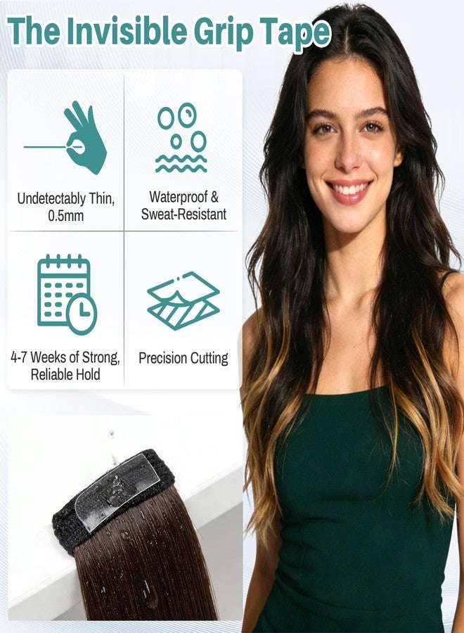 RAQEHO 144Tabs Hair Extension Tape - Strong Hold Invisible Hair Tape Replacement for Tape in Extensions, Ultra Thin Toupee Tape for Wig, Waterproof Adhesive Secure Hair Extension Tools for Tape Ins - Image 3