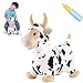 INPANY Bouncy Cow Farm Animal Hopper Toys Toddler Plush Bouncing Inflatable Bouncer Ride on Hopping Horse Indoor Outdoor Cowboy Rodeo Birthday Party Decorations Gifts for 2 3 4 Year Old Girls Boys - Image 3