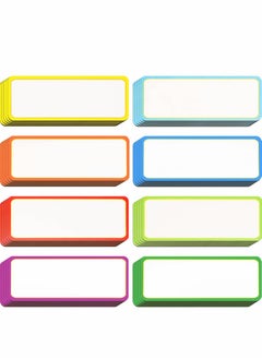 KASTWAVE Magnetic Label Sticker, 54 Pcs Dry Erase Labels Reusable Name Tag Plate Writable Erasable Stickers, 9 Colors (8 x 3 cm)  - Image 1
