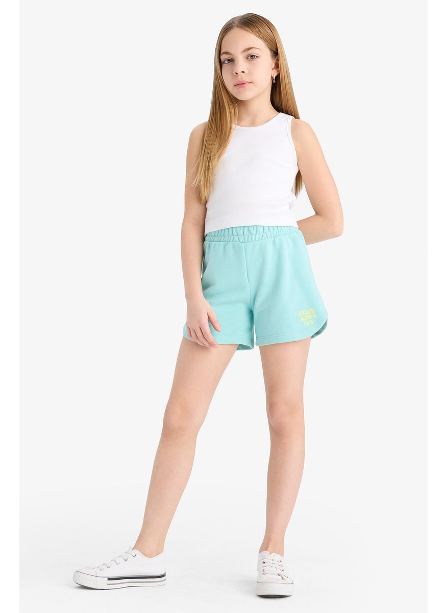 DeFacto Girl Printed Elastic Waist Shorts  - Image 3