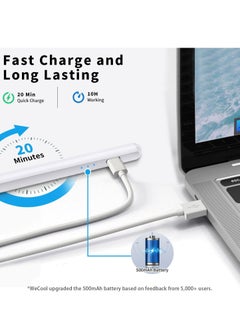 Generic iPad Pen P1 for iPad 10th/9th Generation, iPad Stylus Pen with Upgraded 500mAh Battery | Palm Rejection | Magnetic Adsorption | Tilt Technology | Precision Stylus Pen for iPad 2018-2024  - Image 3