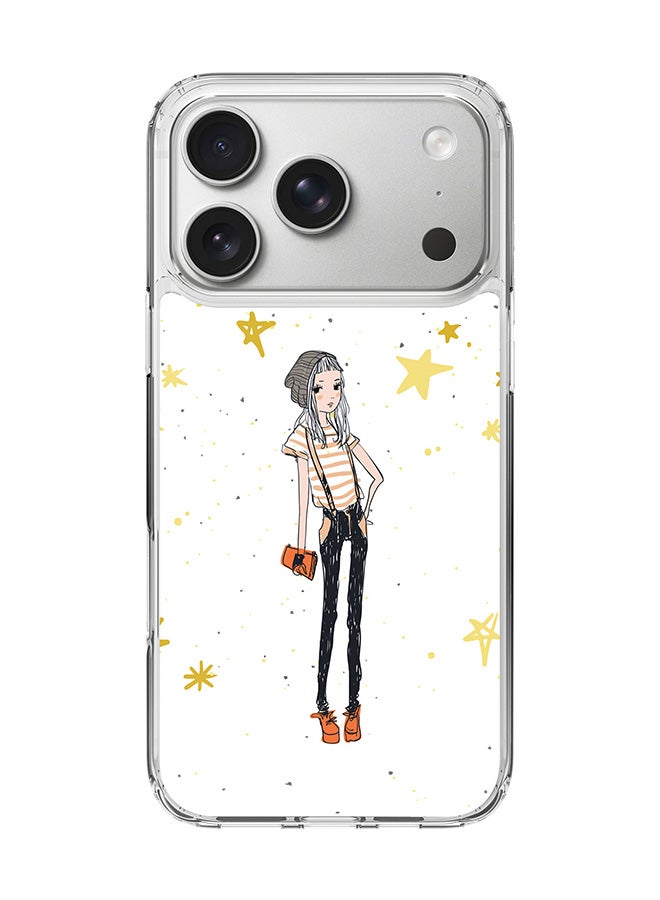 Stylizedd Classic Clear MagSafe Case for iPhone 17 Pro , Hybrid Soft Case Flexible Edges Anti Drop TPU PC Gel Thin Transparent Cover [ Designed for iPhone 17 Pro ] - Hipster Chic