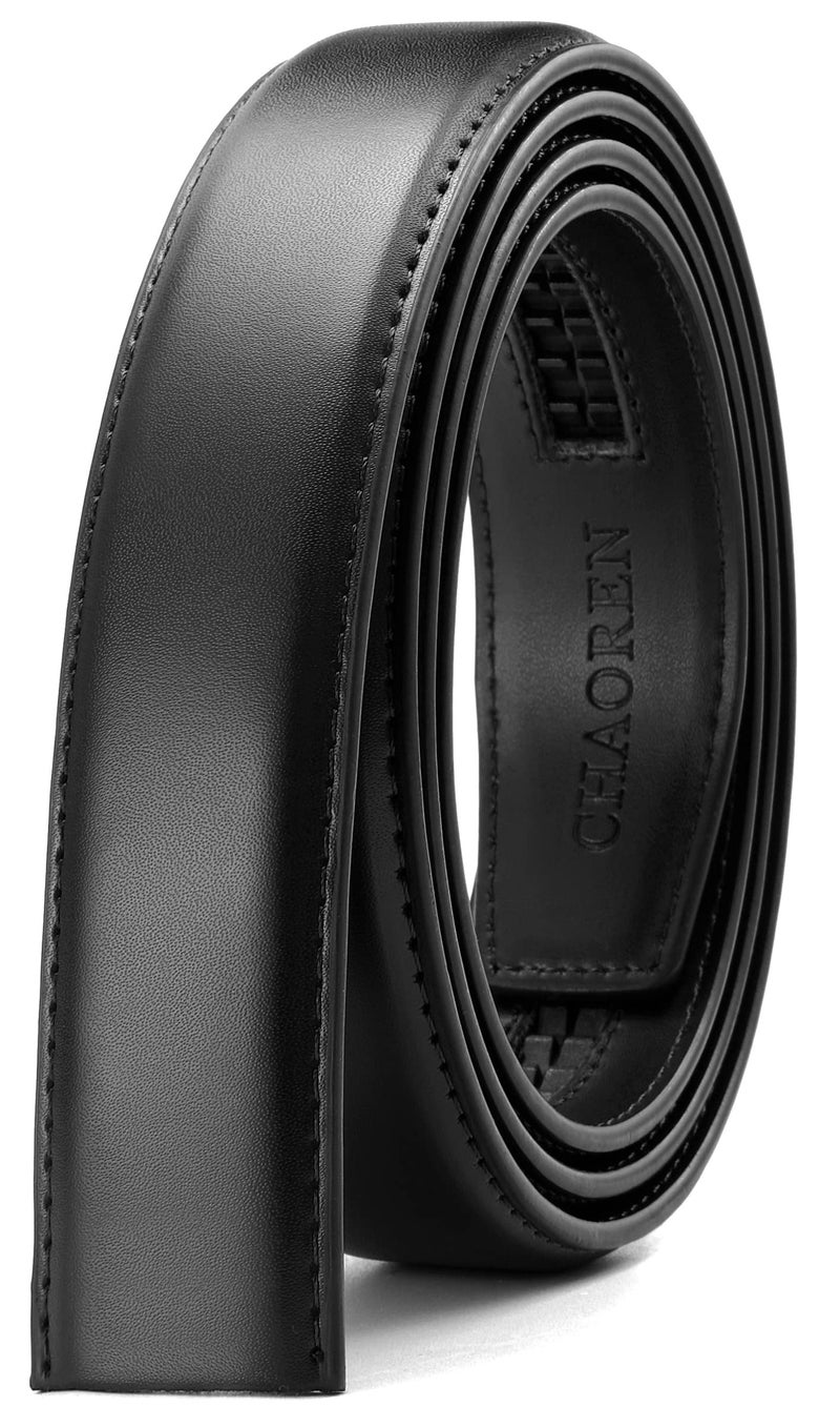 CHAOREN Ratchet Belt Strap Only 1 1/8", Replacement Leather Belt for 32mm Buckle - Image 1