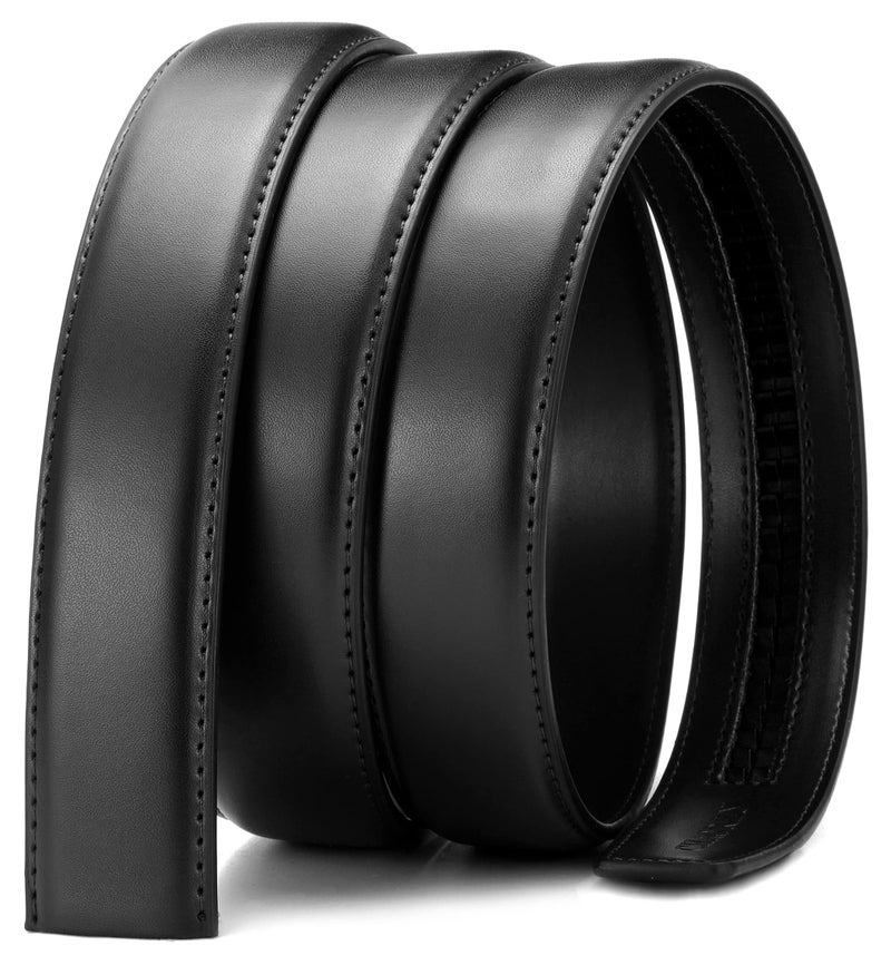 CHAOREN Ratchet Belt Strap Only 1 1/8", Replacement Leather Belt for 32mm Buckle - Image 2