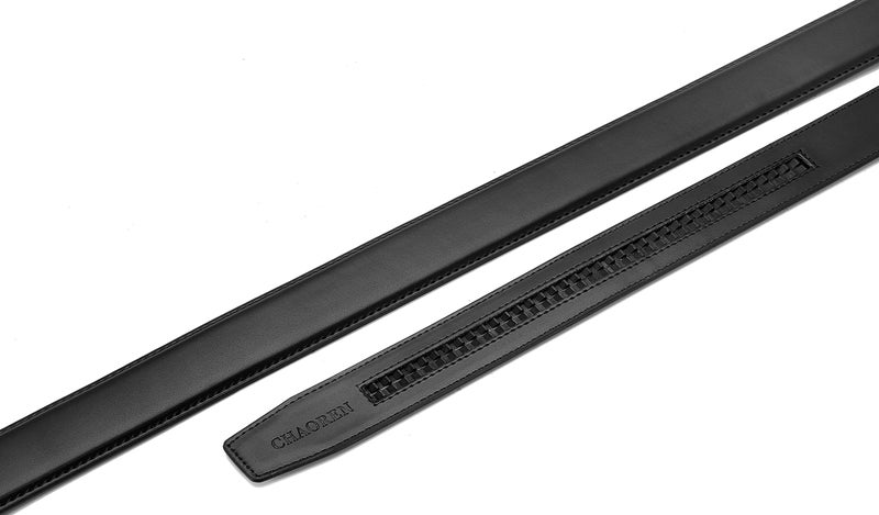 CHAOREN Ratchet Belt Strap Only 1 1/8", Replacement Leather Belt for 32mm Buckle - Image 4