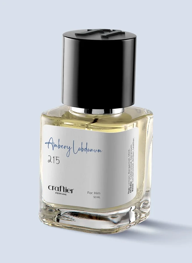 Craftier Perfume AMBERY LABDANUM - Inspired of-BLEU DE L'EXCLUSIF, Perfume For Men, Long Lasting Woody Ambery Fragrance, Eau De Parfum - 50ml