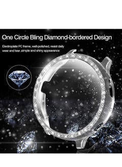 Y&D Suitable for Samsung active2 watch protective case diamond, Galaxy Watch Active 2 Screen Protector Protective Bumper with HD (Clear)  - Image 3