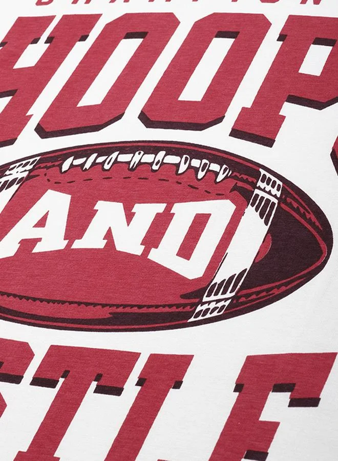 ديلينجر تيشيرت واسع بياقة دائرية