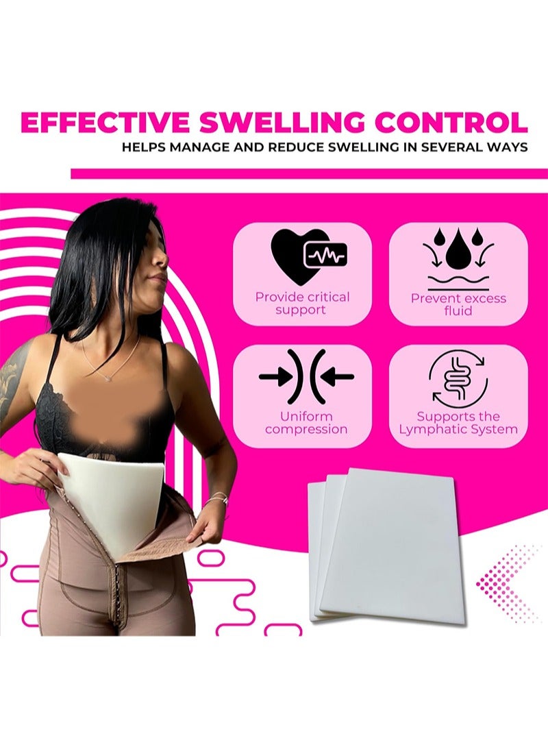 HaLunhi Lipo Foam Board for Lower Back Provides Abdominal Compression,Comfortable Foam Board After Liposuction,Foam Board for BBL Surgery,Post Surgery Tummy Board,3 Pack  - Image 3