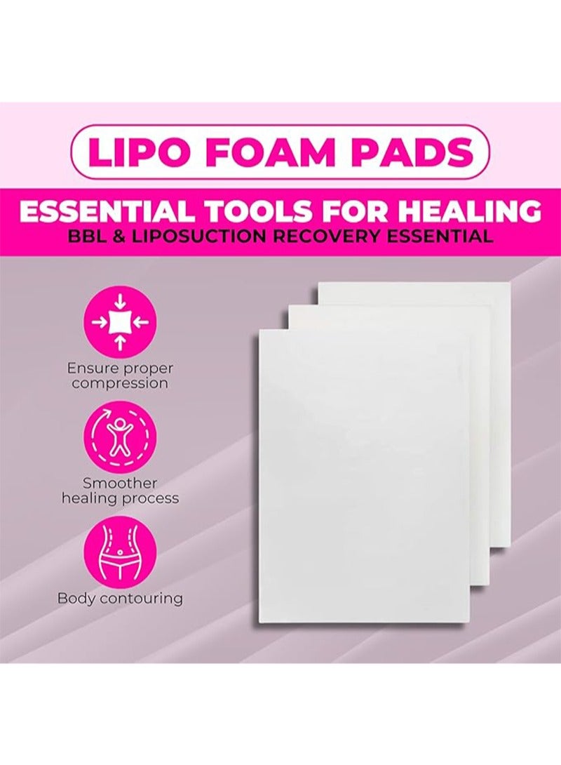 HaLunhi Lipo Foam Board for Lower Back Provides Abdominal Compression,Comfortable Foam Board After Liposuction,Foam Board for BBL Surgery,Post Surgery Tummy Board,3 Pack  - Image 4