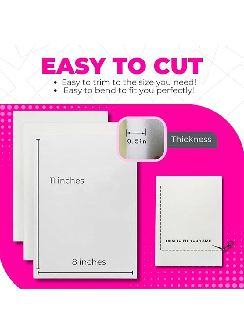 Lipo Foam Board for Lower Back Provides Abdominal Compression,Comfortable Foam Board After Liposuction,Foam Board for BBL Surgery,Post Surgery Tummy Board,3 Pack
