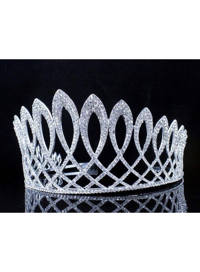 Janefashions Exquisite Clear Austrian Crystal Rhinestone Tiara With Hair Side Combs Crown Prom Princess Queen Beauty Pageant Hair Jewelry T11925 - Image 4