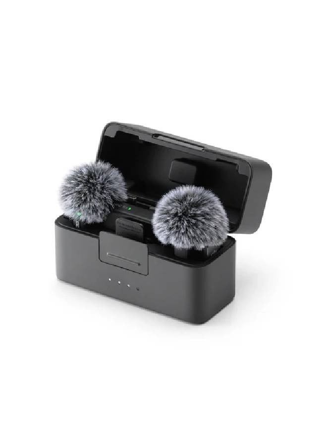 dji Mic Mini (2 TX + 1 RX + Charging Case) Clear Audio Capture, Easy to carry and use, Long Battery Life Mic Mini Black - Image 5