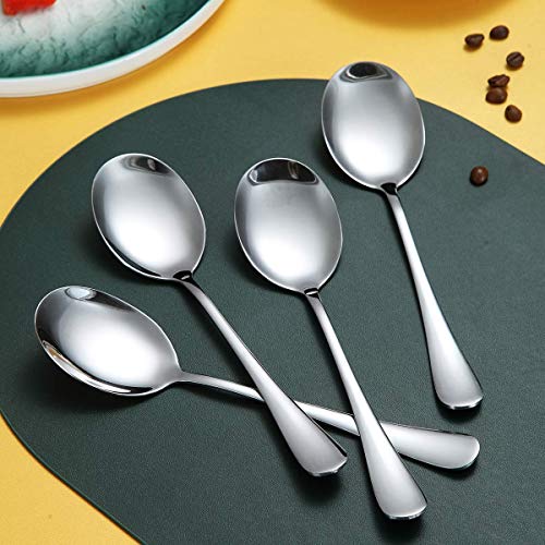 Kyraton Serving Spoons 4 Pieces, Kyraton Serving Spoons, Include Solid Serving Spoon Stainless Steel Serving Utensils, Serving Set Packing of 4 - Image 4